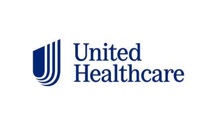 The image features a logo with text that reads UNITED HEALTHCARE and includes a stylized graphic element, against a light background.